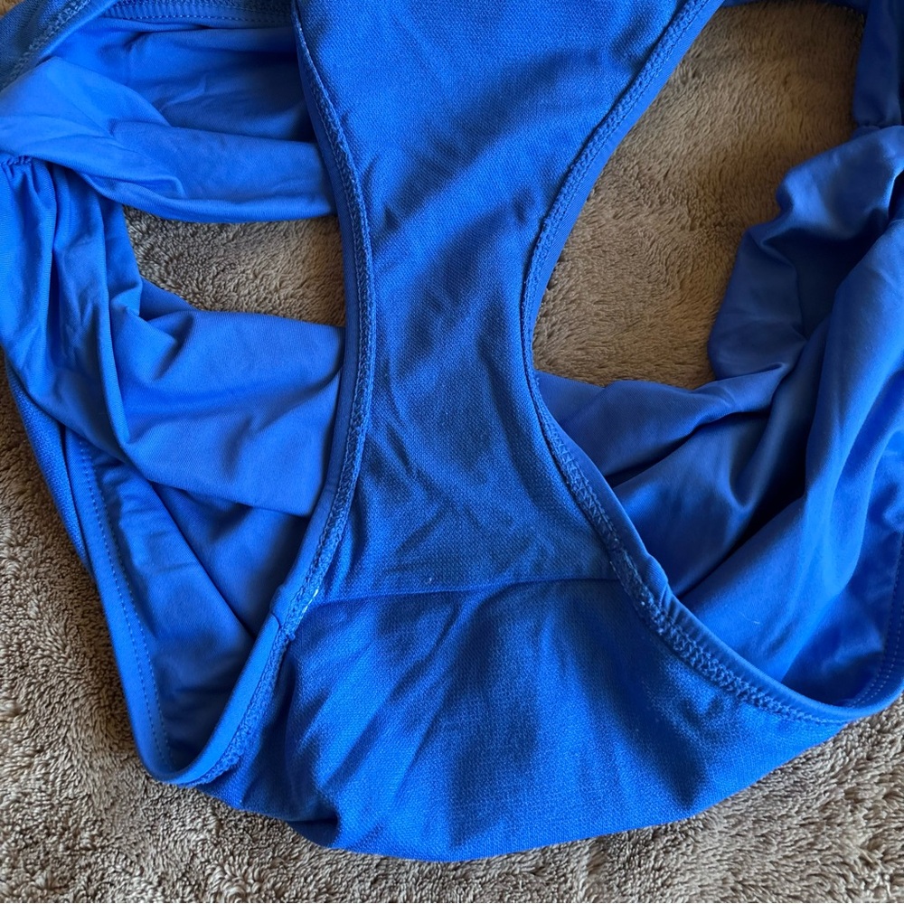 Lauren Ralph Lauren Blue Halter Bikini Set – Size 12 - Picture 4 of 7